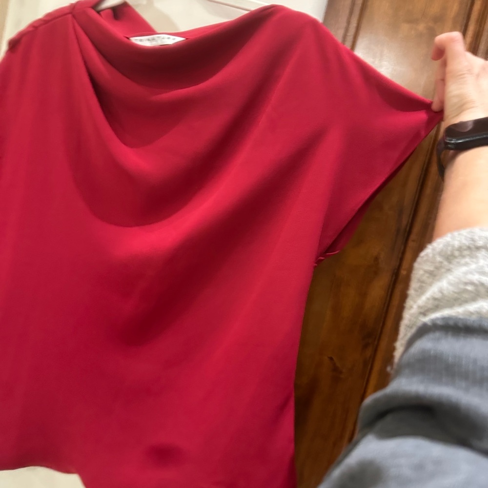 Trina Turk Vibrant Red Blouse - Picture 2 of 7